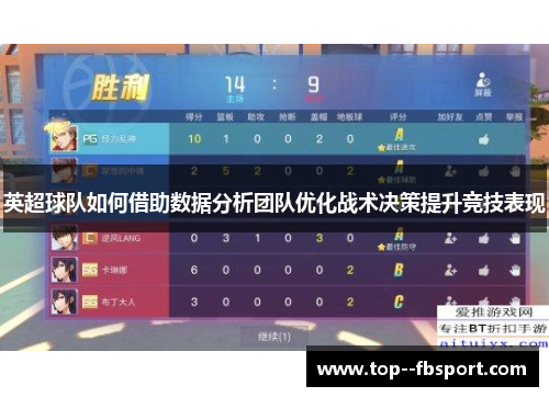 英超球队如何借助数据分析团队优化战术决策提升竞技表现